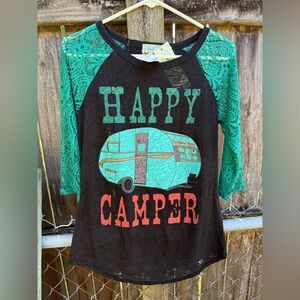 Southern Grace Happy Camper Tees